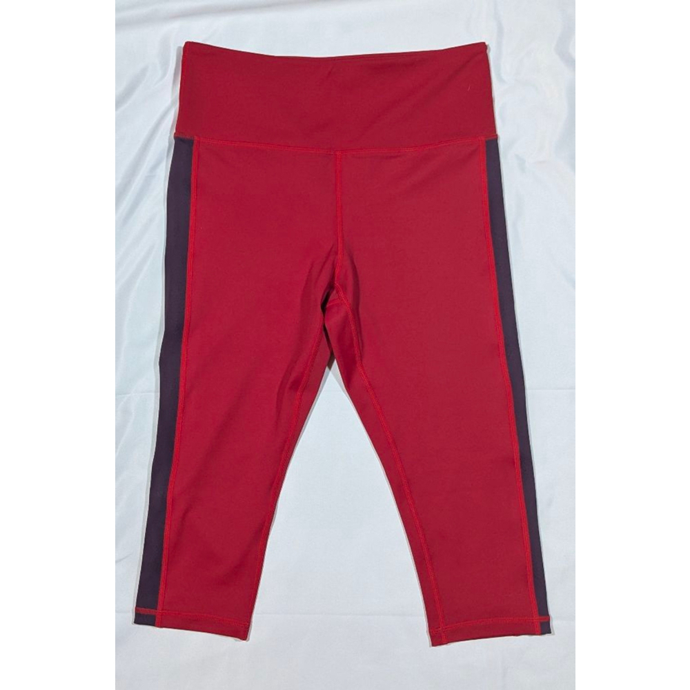 Zyia Active Red Crop Leggings Capri Yoga Pants Size 6 8
